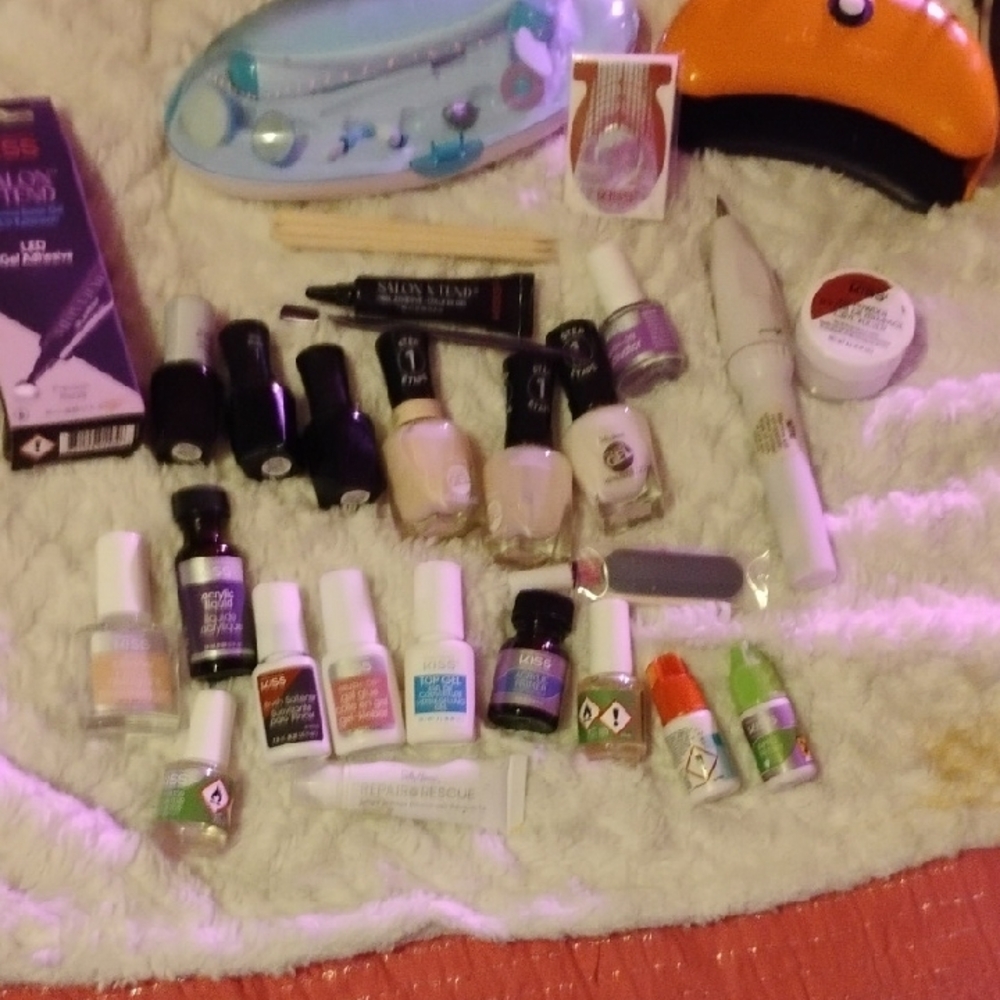 Assorted Nail Polish and Accessories Set
